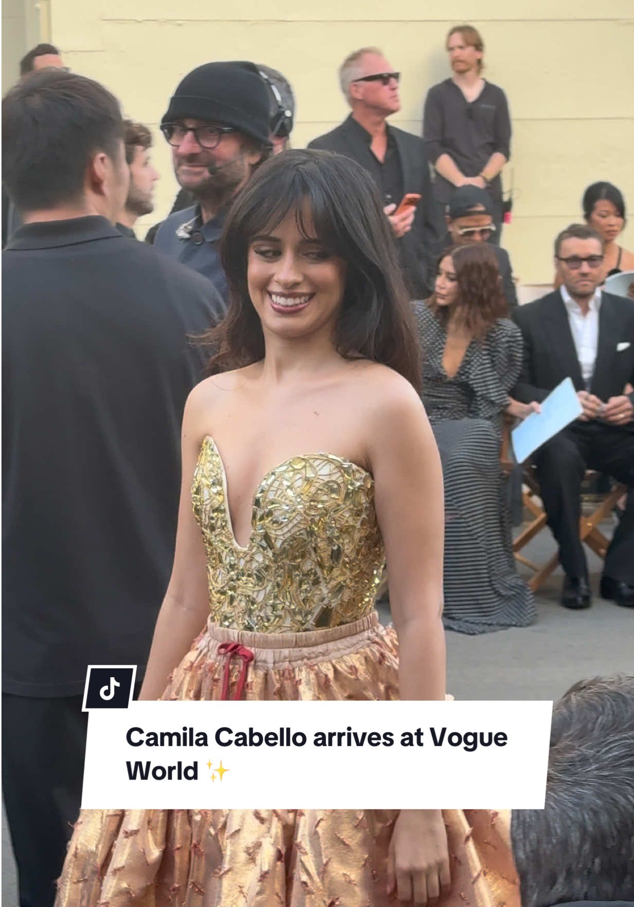 @Camila Cabello arrives at #VogueWorld ✨