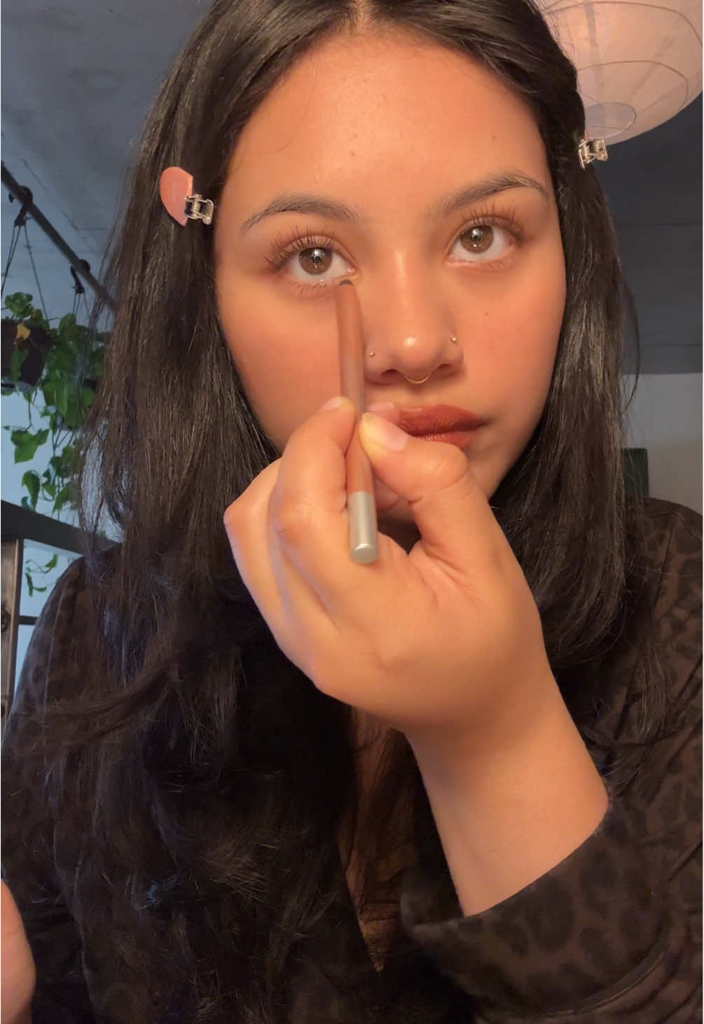 it’s like therapy tbh <3 @(MALIN+GOETZ) eucalyptus deorderant  @byrosiejane remi fragrance  @Saie sliptint shade 4 @Versed Skin blush in cozy @Huda Beauty easy bake duo in cherry peach @NARS Cosmetics lip stick in body heat @Persona Cosmetics lip liner in 90210 @YSL Beauty brown mascara @urban decay brown and space cowboy pencil liner, all nighter setting spray @Emi Jay halo hair oil @Wildflower Cases web case