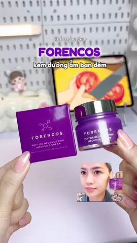kem dưỡng ẩm ban đêm hỗ trợ cấp ẩm, ngă.n ng.ừa l.ão hóa da mà được chị Hà Linh khen 🫰#Forencos #forencosvietnam #kemduongbandem #peptide #skincare @Forencos Official Store 