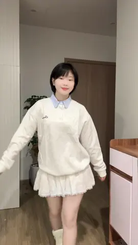 Áo sweater phối cổ sơ mu dài tay #lila #22etm #webuild 