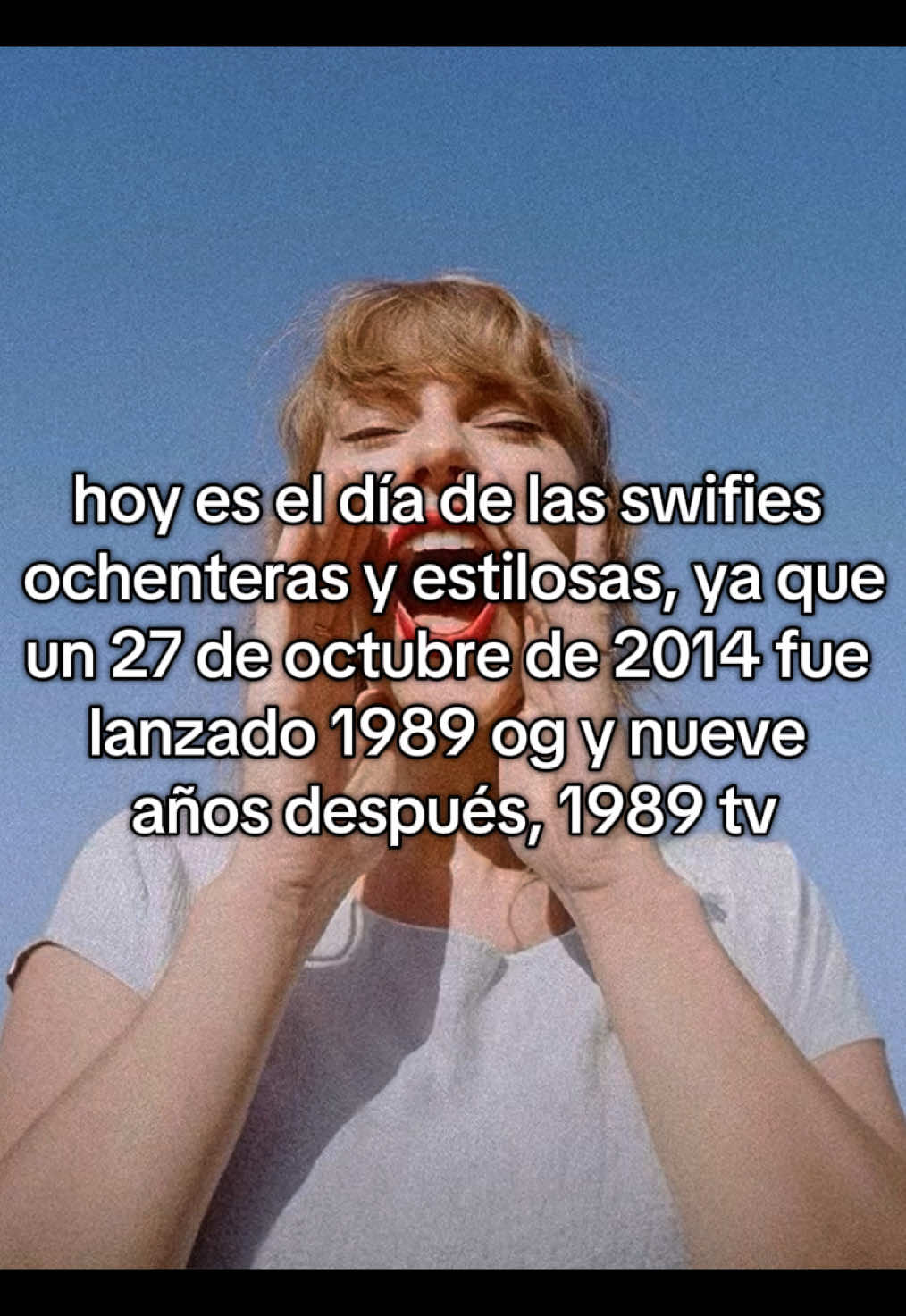Ya es 27 por aquí🩵 feliz día a todxs lxs swifties ochenterxs que sacuden eso apagado 💋💋🩵  #taylorswift #ts #1989 #style #album #pop 