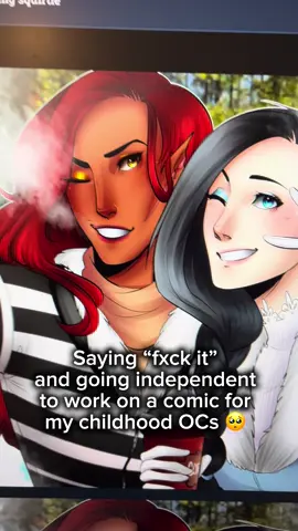 Cinna and Fleur are really old OCs of mine. Always wanted to do a story with them but never knew when the right time was… after how badly Brimstone and Roses burned me out, and the stress of WT, I decided there was no time like the present especially since I felt like I was about to quit art all together. All this to say, thank yall for being interested in My Werewolf Girlfriend 🥰 #mywerewolfgirlfriend #webcomic #wlw #ocs #werewolf