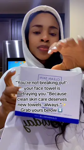 ✨ “Your skin deserves more than a towel full of yesterday’s bacteria.” Switch to clean, dermatologist-approved face towels 💧 #CleanSkin #LuxurySkincare #GlowingSkin #selfcareeveryday 