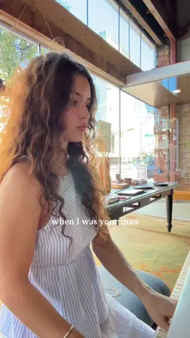 When I was your man by Bruno mars #fyp #wheniwasyourman #brunomars #pianocover 