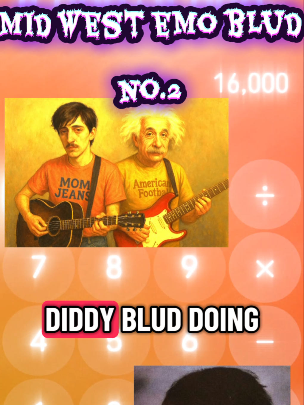 emoblud on the calculator #momjeans #tungtungtungsahur #mathrock #midwestemo #americanfootball 