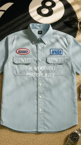 INBL Workshirt Pinstripe Boxy#outfitideas #outfitinspo #workshirt #sainteffect #fyp 
