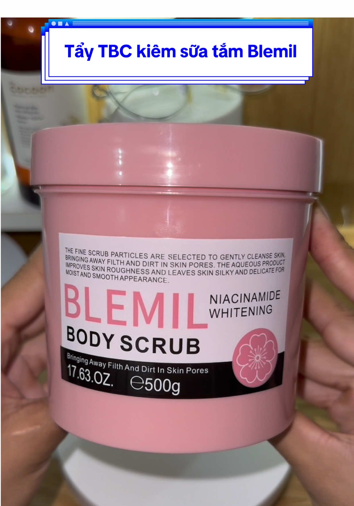 Dưỡng sáng da đón tết kh thể thiếu em này được nè, vừa là tẩy TBC vừa là sữa tắm mà còn hỗ trợ dưỡng sáng da #taytebaochet #blemil #hotroduongtrangda #taytebaochetkiemsuatam 