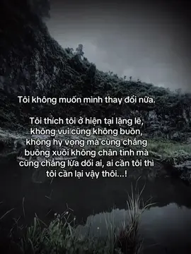 Tôi không muốn mình thay đổi nữa...! #fyp #tamtrang #sory #sttxahoi #hoanganh29012003 