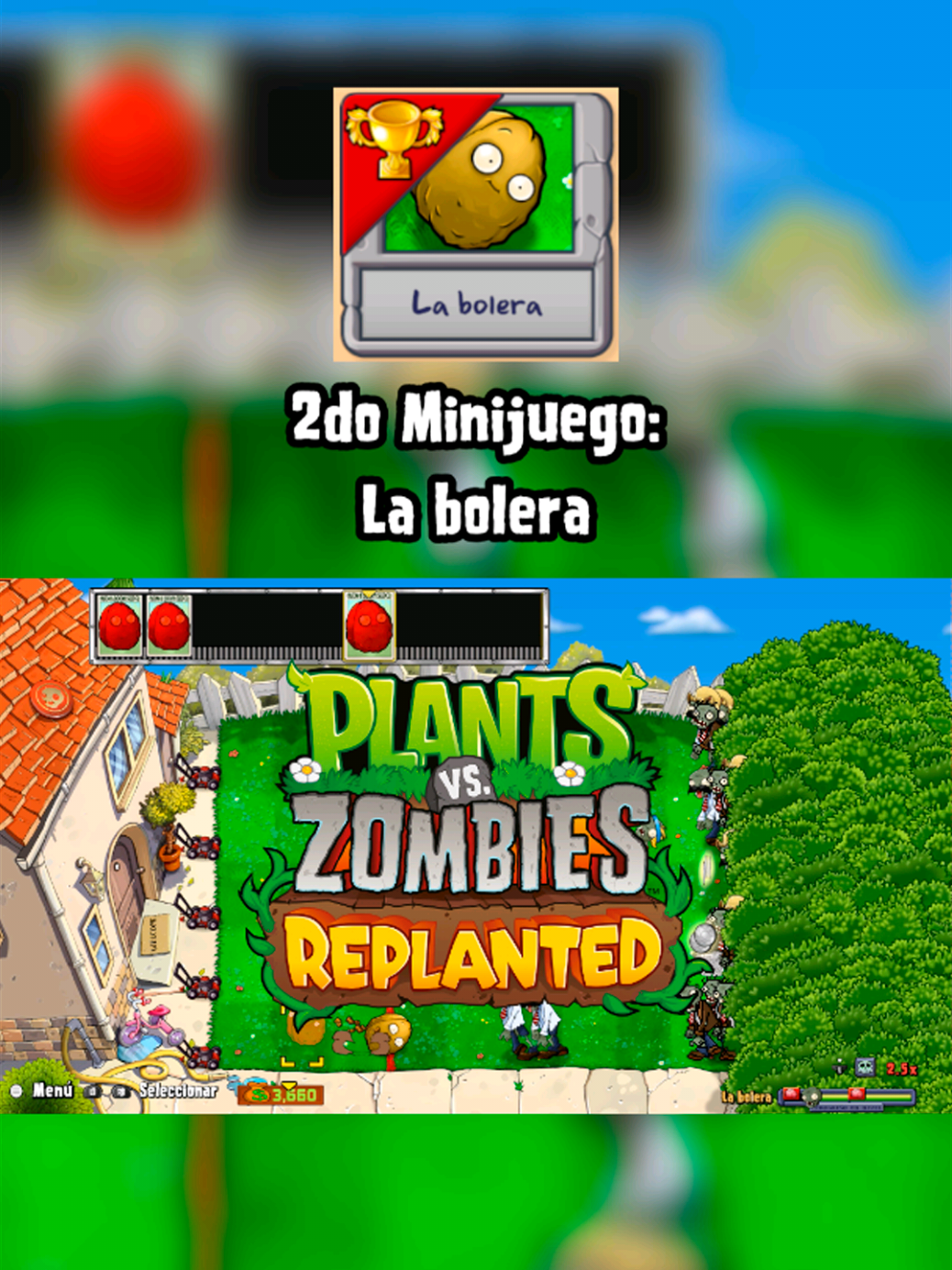 Plants vs. Zombies: Replanted / Plants vs. Zombies: Trasplantado Minijuego 