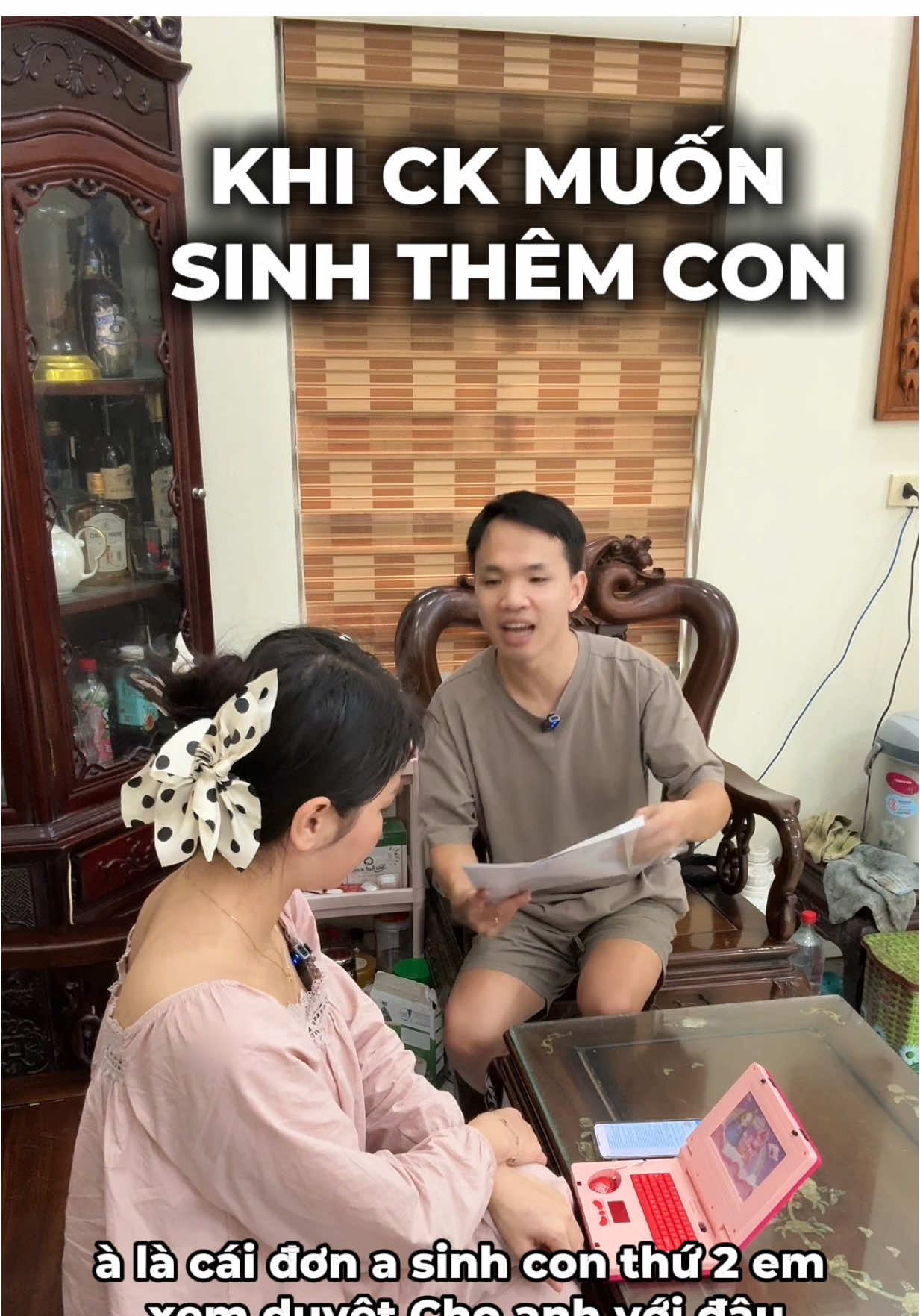 KHI CK MUỐN SINH THÊM CON #thibunfamily 
