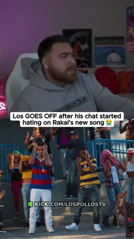 Los GOES OFF after his chat started hating on Rakai and plaqueboymax new song 😭 #lospollostv #rakai #plaqueboymax #funny #fyp