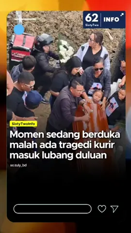 momen kurir masuk liang lahat