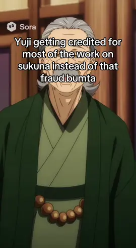 #yuta the bush camper only getting a pat on the back for contributing little to nothing on sukuna #jjk #slander #fraud #ai 