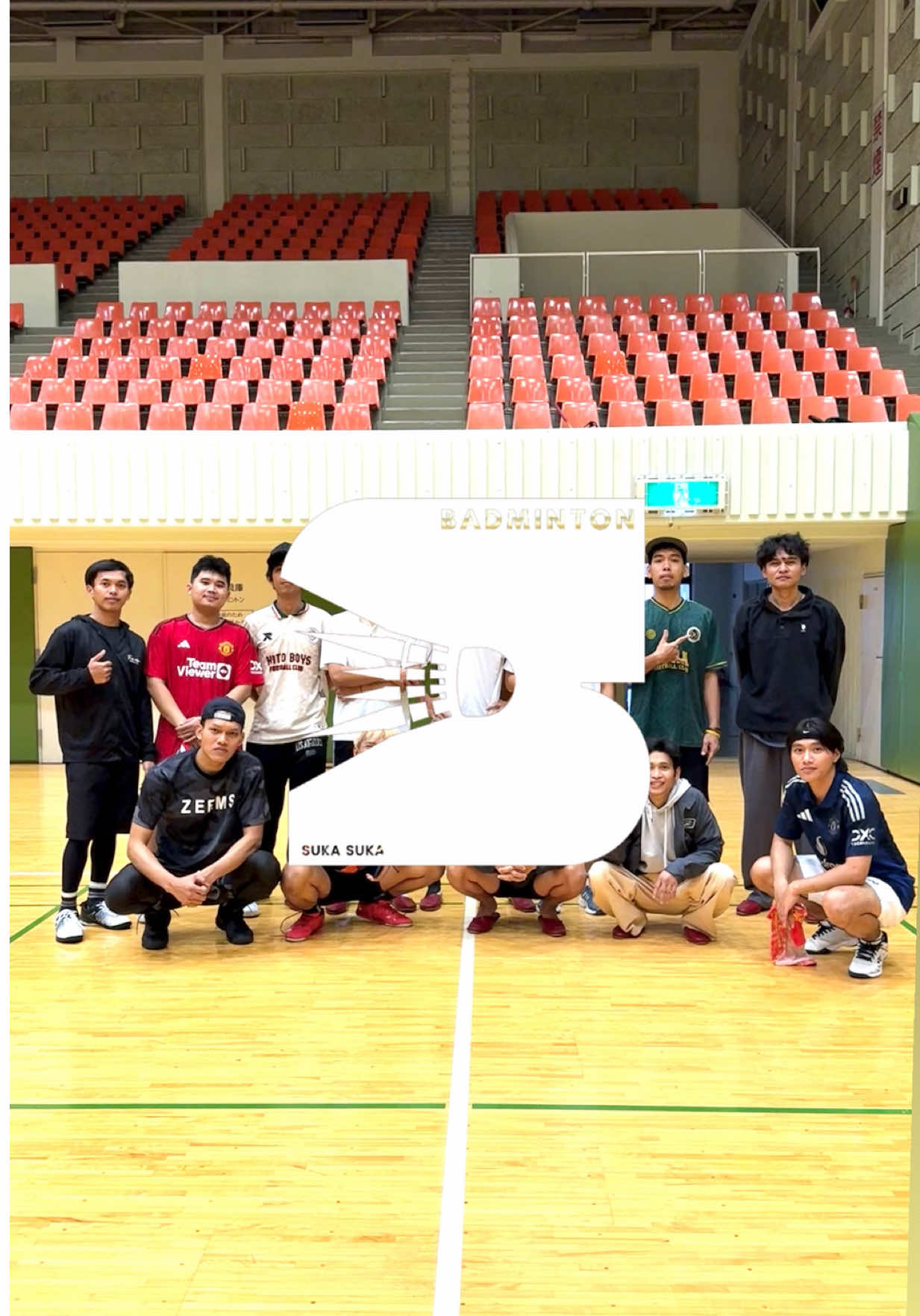 おつかれさま senpai tachi 🏸  💥 free join untuk semua kalangan  💥 follow & komen untuk info lebih lanjut  #バドミントン #kenshuseijapan🇮🇩🇯🇵🎌 #fyp #bulutangkis #badminton 