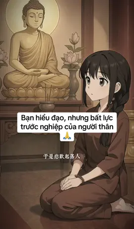 - Hiểu rồi mới thấy - có những khổ không thể gánh thay, có những nghiệp, chỉ người mang nó mới có thể tự giải. -Phật dạy: 