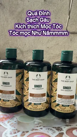Dầu gội GINGER THE BODY SHOP #trinhthao911 #ginger #thebodyshop #daugoigung #daugoitrigau 