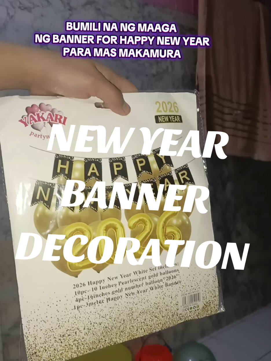 ang mura ngyun kaya mapapacheck out ka agad ng banner for new yea#bannerdecoration #newyearbanner #newyearbanners #newyeardecoration 
