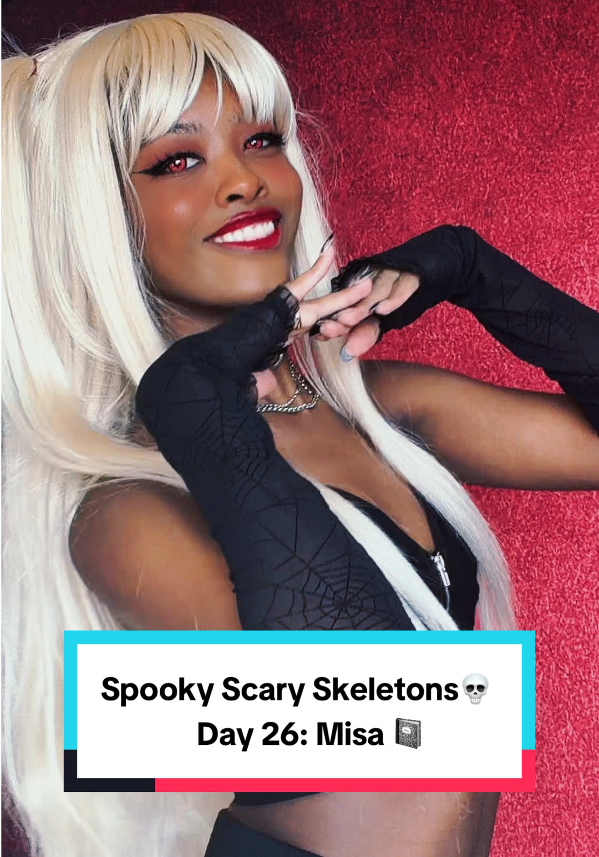 Halloween Countdown Day 26: Misa📓 #misaamane #deathnotecosplay #animecosplay #halloweencountdown2025 #theluxuryprincess 