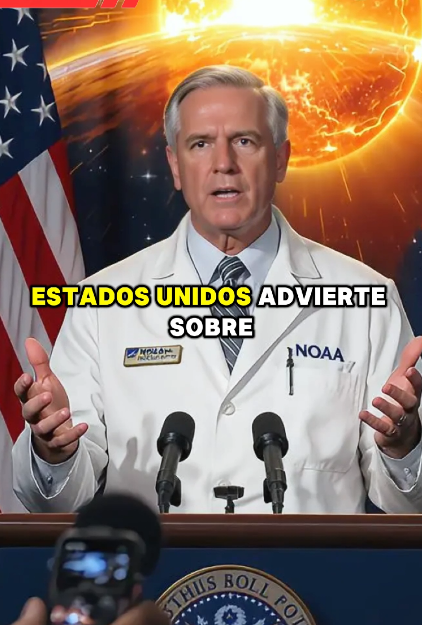 Estados Unidos y la NOAA advierte sobre un posible apagon mundial por una tormenta solar que golpeo el campo magnetico de la tierra. #usanews #estadosunidos #noticia #NOAA #apagonmundial 