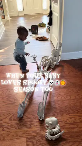 Hendrix and skelly are buddies !  #highfive #skelly #halloween 