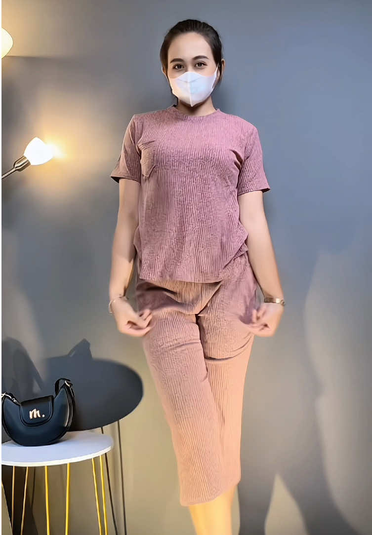 One set bahan knit tapi adem harga murce #outfit #oneset #setelanwanita #fyp #fyppppppppppppppppppppppp 