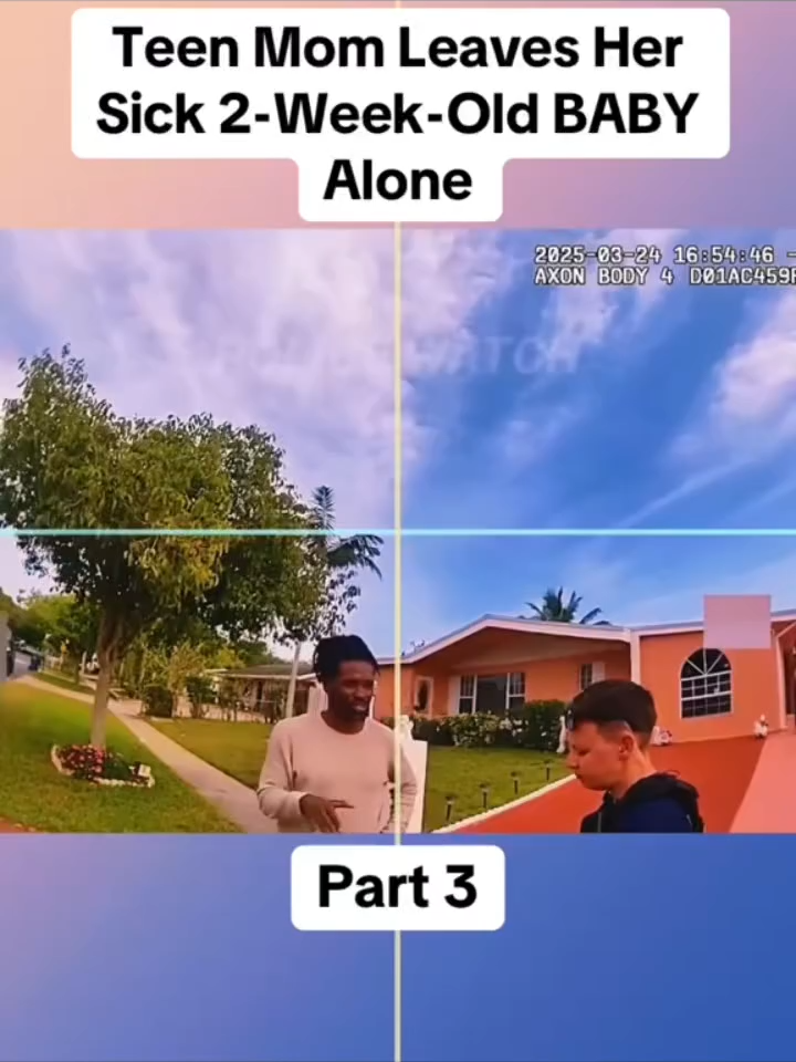 Teen Mom Leaves Her Sick 2-Week-OldBABY Alone Part 3 #cops #copsoftiktok#police #bodycam #crime #reels #DDC0