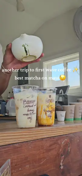 go visit them before heading to work or for an afternoon pick-me-up!! #matcha #matchalover #icedcoffee #maui 