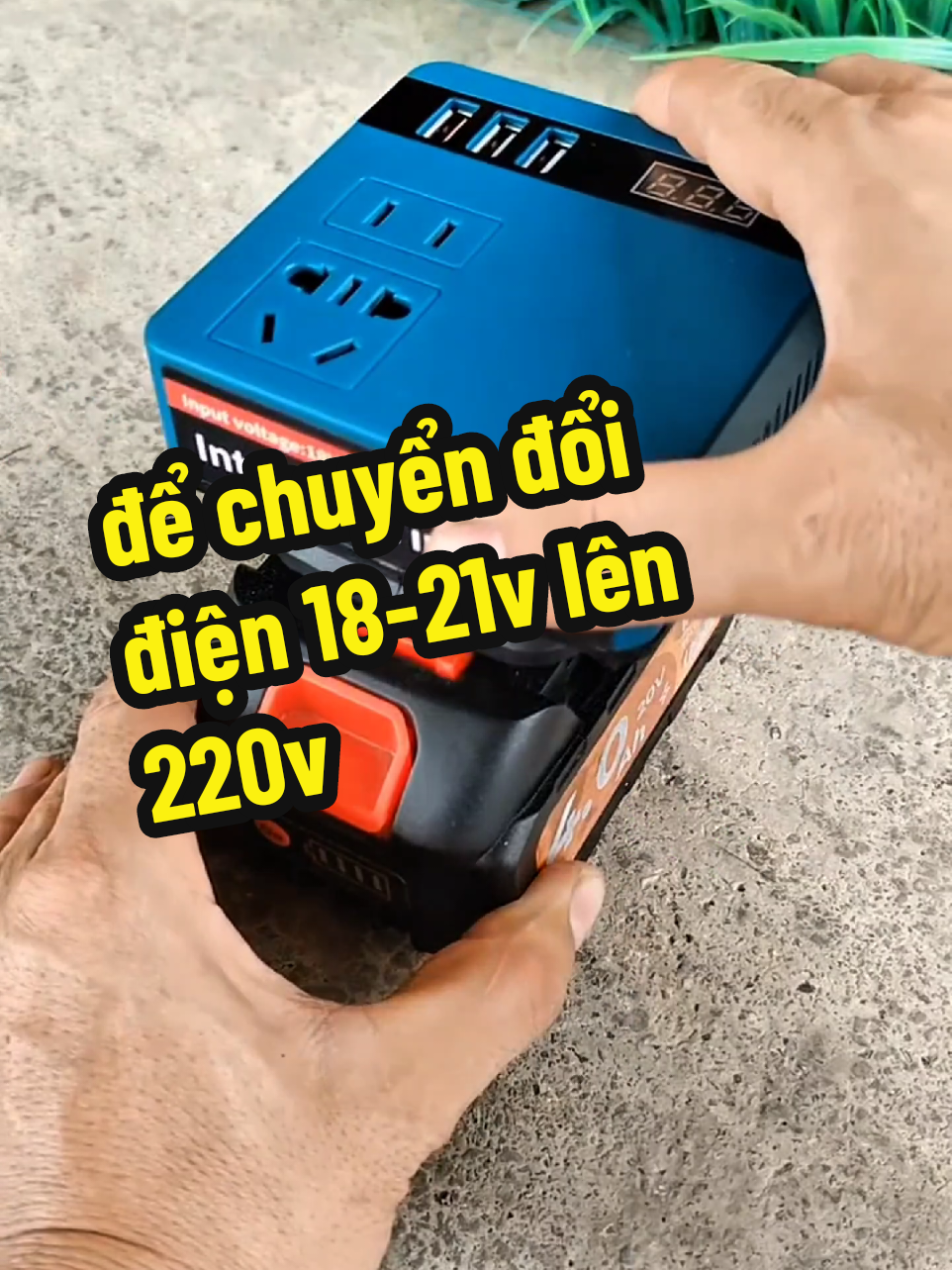 đế chuyển đổi nguồn điện pin 18-21v lên điện 220v tiện lợi. #DUYBANGSTORE #dechuyendien18den21len220v #xuhuong2025 