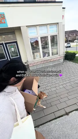 feeling so grateful for every order! For those of us that’s also chasing a dream let’s keep going 💜🥹 #SmallBusiness #fyp #pet #smallbusinessowner #dog 