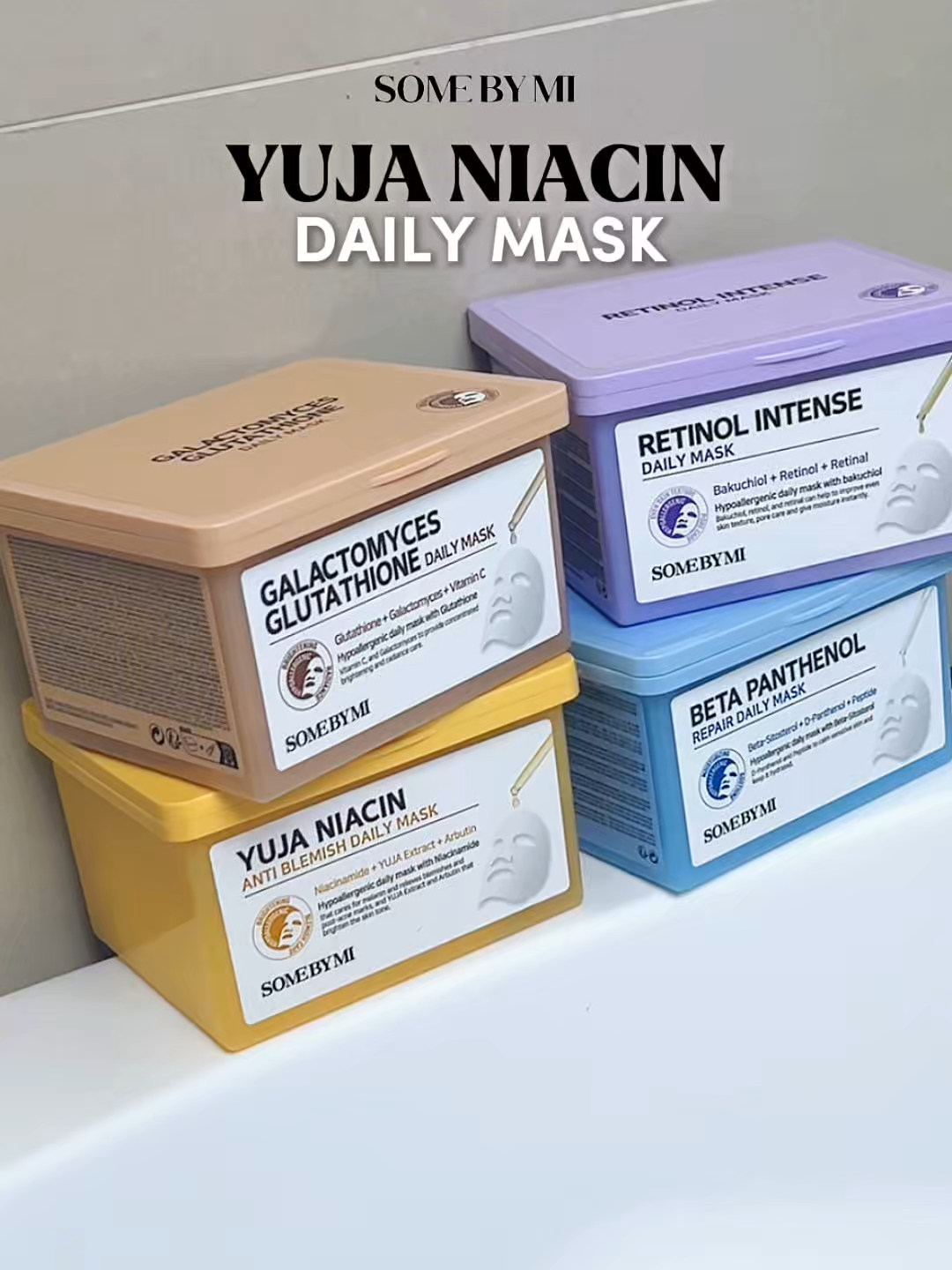 can’t pick just one mask 😍💆‍♀️ SOMEBYMI Daily Mask punya 4 mood, 4 magic! ✨1 mask a day keeps the dull skin away 😌 #SOMEBYMI #SOMEBYMIMY #dailymask #kbeautymy #sheetmasklover #masktime #plumpyskin #glowup #FYP #fypシ #viralmy #tiktokbeauty #kbeautyviral #glowyskin