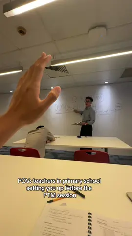 And they suddenly become super nice during the PTM