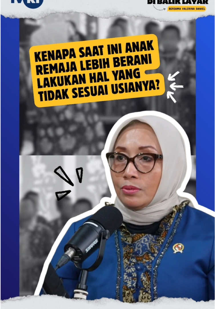 Menteri PPPA menjelaskan kenapa saat ini banyak anak usia remaja yang berani dan tanpa rasa bersalah melakukan hal-hal yang tidak sesuai dengan usianya.  Saksikan selengkapnya dalam progrma Di Balik Layar bersama Valerina Daniel  Malam ini pukul 19.00 WIB di youtube channel TVRI Nasional  #TVRI #TVRINasional #MediaPemersatuBangsa #DiBalikLayarbersamaValerinaDaniel #KemenPPPA  @Valerina Daniel 