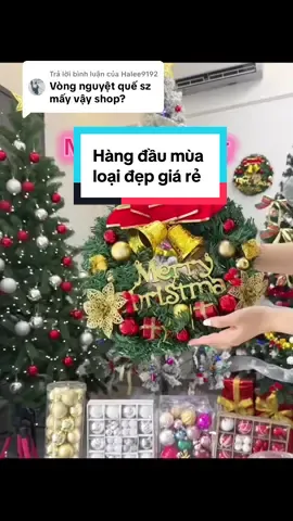 Trả lời @Halee9192 #vongtreonoel #vongnguyetque #vongtreonoel2025 #vongnguyetquegiangsinh Hàng mới về đầu mùa, giá siêu tốt , tặng kèm móc treo nha mn #phukienngochoa 