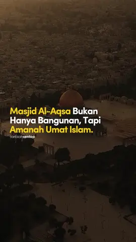 Sesiapa yang mencintai Nabi akan mencintai tempat-tempat yang dimuliakan baginda. Membela Al-Aqsa bermaksud menegakkan sunnah dan mempertahankan warisan Rasulullah saw. 