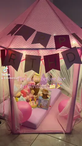 One candle missing already😅 #fyp #firstbirthday #playtent #pink #girlmom 