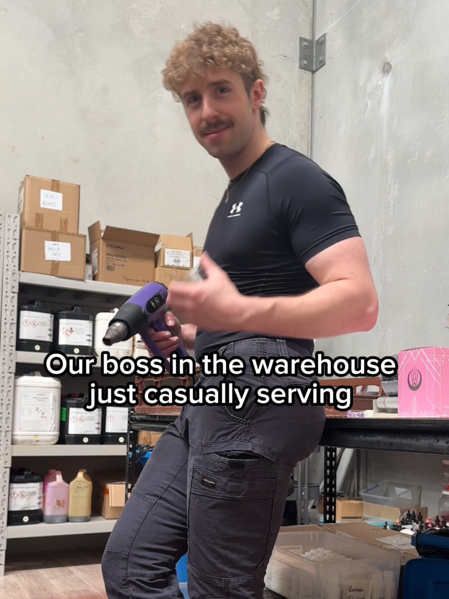 Serving lewks and making iconic candles 💜  #thirsttrap #homedecor #smallbusiness #cvnt #brat