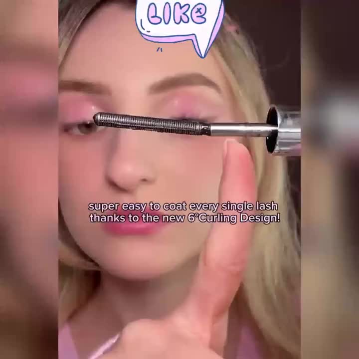 24-Hour Long-Lasting Squalane Waterproof Mascara with Spiral Brush - Easy Application, Lengthening & Volumizing, Suitable for All Skin Types 