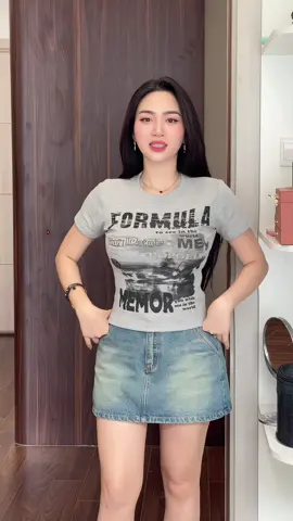 Áo tay ngắn hoạ tiết #aotayngan #aoom #xuhuong 