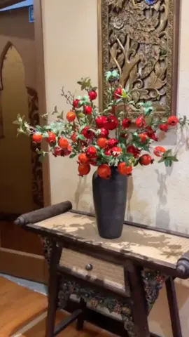 Cành Lựu chưng tết🧨 #trangtritet #xomtrangtri #hoatrangtri #canhluu #tet2026 