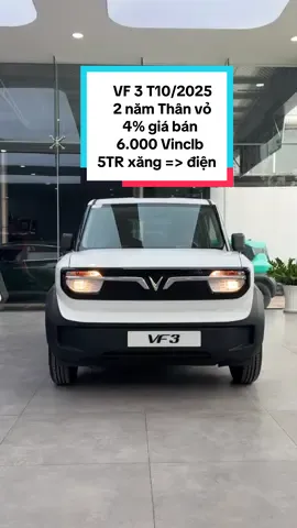 VinFast VF3 phiên bản màu Trắng | Kèm chính sách 2 năm Thân vỏ | Giảm 7% giá bán | Màu đồng giá | 6.000 VINCLUB | 5TR xăng => điện | Ưu đãi Hấp Dẫn | 📞 0909 529 123 🔝 GIAO NGAY #vinfast #vf3 #thuxangdoidien #xuhuongtiktok #ManhLietTinhThanVietNam 