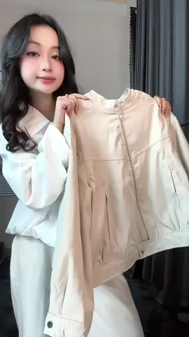 Áo khoác kaki cổ trụ cúc bấm#trending #viral #TikTok #aokhoac 