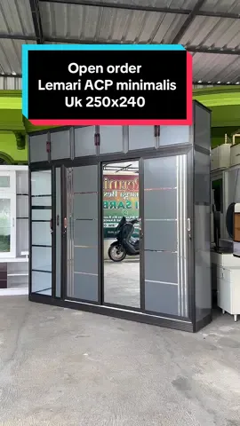 Open order Lemari minimalis. Aluminium composite panel / ACP Uk 250x240 Harga 6.500.000 #furniture #lemariminimalis #lemaripakaian #lemari #blitar24jam 