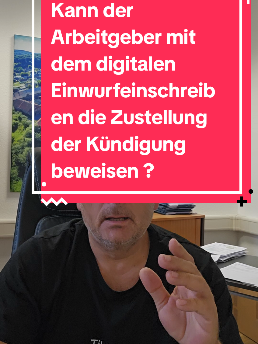Kann der Arbeitgeber mit einem digitalen Einwurfeinschreiben die Zustellung der Kündigung beweisen ? #einwurfeinschreiben #kündigung #zustellung #anwalt #arbeitsrecht 