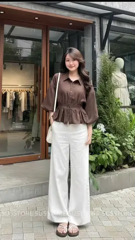 Áo Sơ Mi Bo Eo Lưng Chun Tay Bồng Cúc Dọc Đũi Hàn A3226 Susstore Thời Trang Nữ#thoitrannudep1 #aosomi #aosominu #aosomibo #xuhuong  @Thời trang nữ đẹp1  @Thời trang nữ đẹp1 