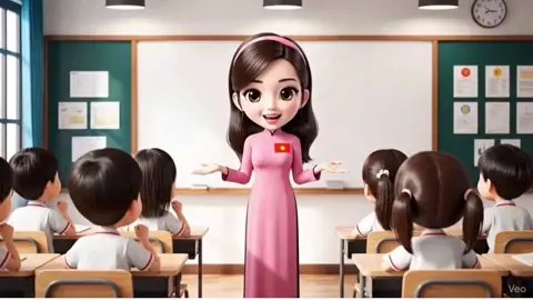 Chỉ với câu lệnh đơn giản sau 2 phút có ngay video Veo 3 cho các cho mở đầu cho tiết học thú vị ạ#tieuhoc#mamnon#veo3#xuhuong#trituenhantao 