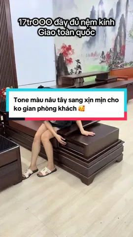 Bộ bàn ghế phòng khách gỗ sồi nga #videoxuhuong #sofahuongquang #sofaphongkhach #sofasoiNga #banghephongkhach 