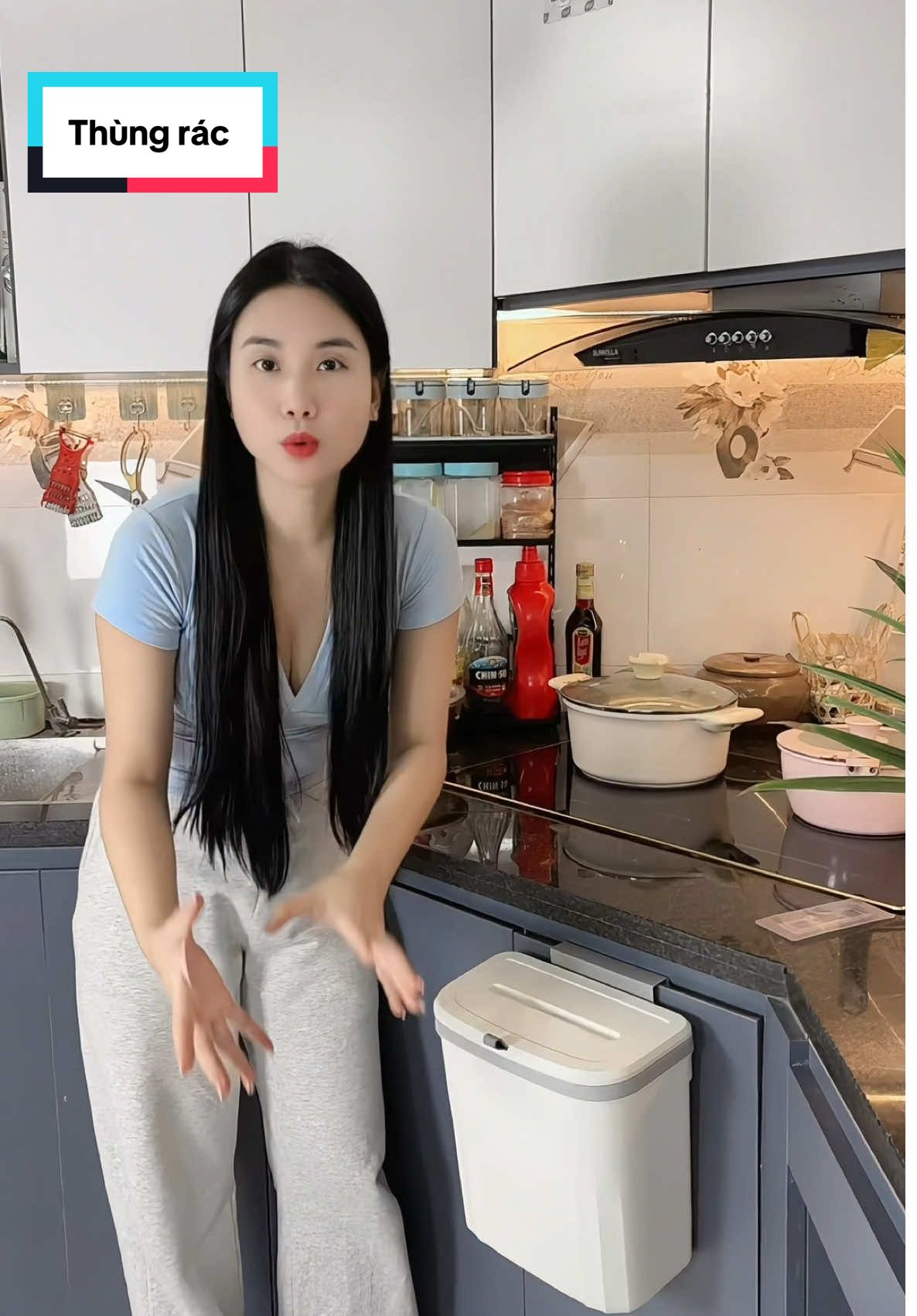 Thùng tác treo tủ bếp tiện lợi #thungractreotubep #thungractreotuong 