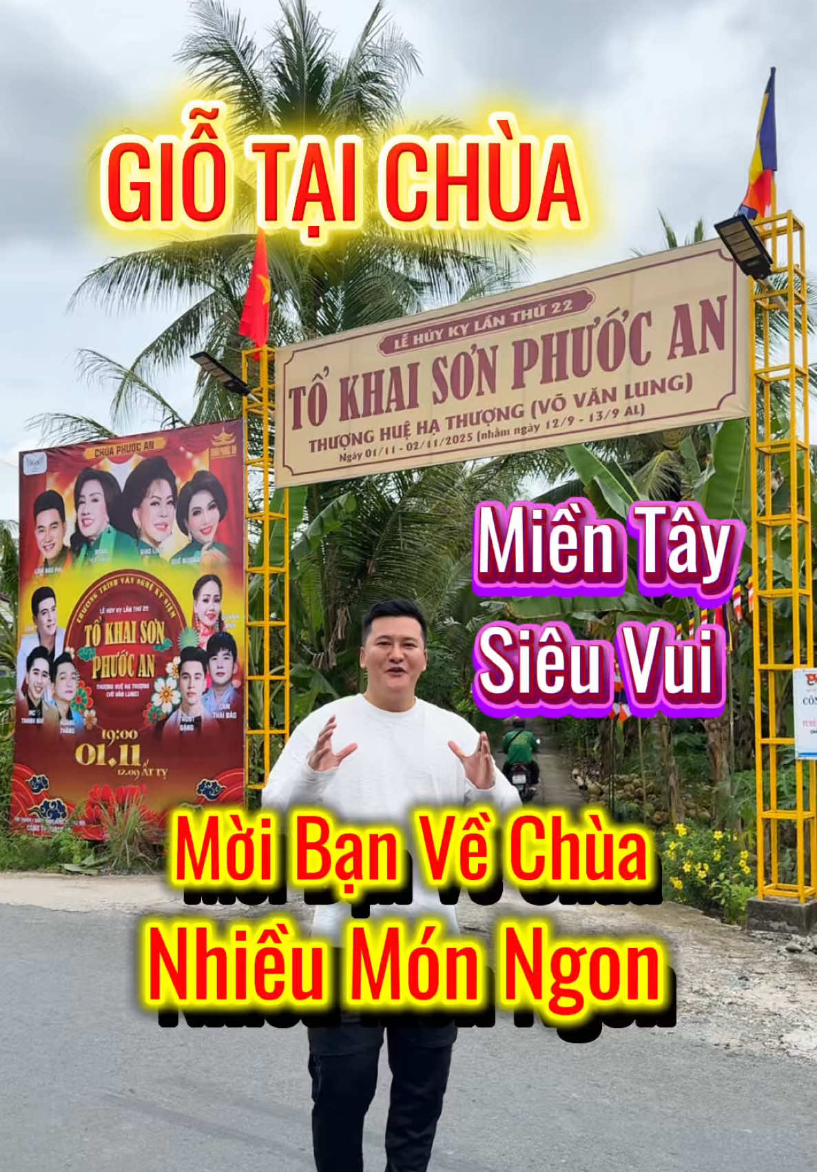 Mời bạn cuối tuần này cùng về chùa ăn lễ giỗ tổ nhe vui lắm, 2 ngày 1 và 2 tháng 11, Chùa Phước An - Thới Hoà - Trà Ôn - Vĩnh Long #potimbinhyen #khampha #mientay #phatphap 