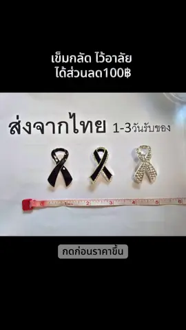 เข็มกลัดไว้อาลัย กดก่อนราคาขึ้น #เข็มกลัดโบว์ดำ #เข็มกลัดไว้อาลัย #เข็มกลัดเสื้อ 