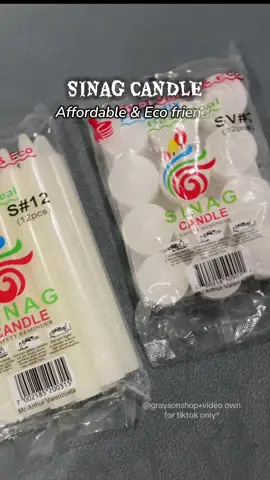 Maghanda na para sa Undas with SINAG Candle — 12 pieces per pack, sobrang eco-friendly, affordable, at quality assured! 💛 Perfect hindi lang pang-Undas, kundi pang bahay o pang benta rin. Sulit na, environment-friendly pa! 🌿🔥 #sinagcandle #EcoFriendlyCandle #undaskandila #kandila #PangBahayAtPangBentakandila 